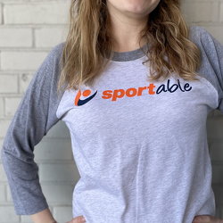Sportable 3/4-Sleeve Baseball Tee